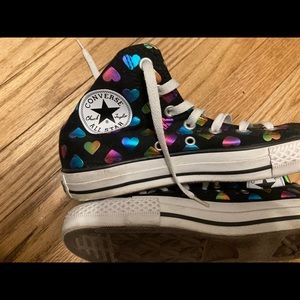 Converse All Stars Heart Pattern